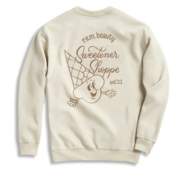 Rem Beauty Ice Cream Shoppe Event NYC Butterscotch Crewneck Ariana Grande New - Picture 1 of 8